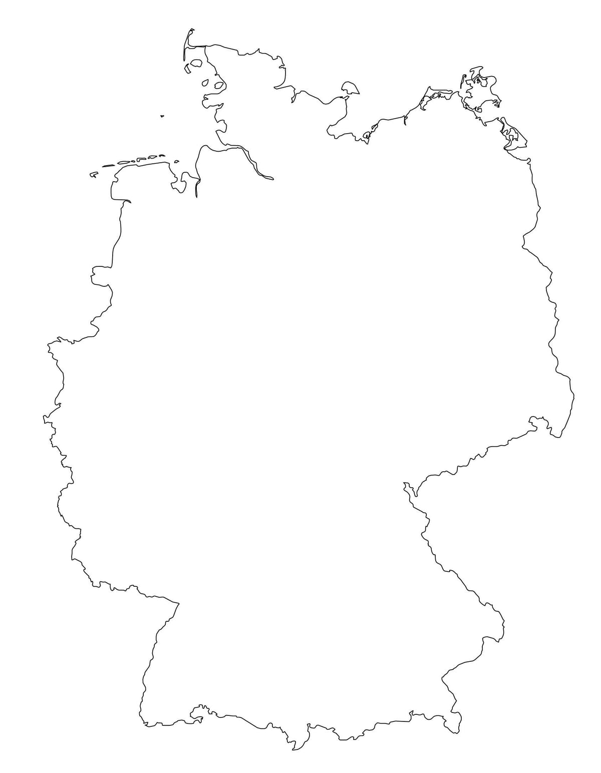 mapa da Alemanha, estrutura de tópicos