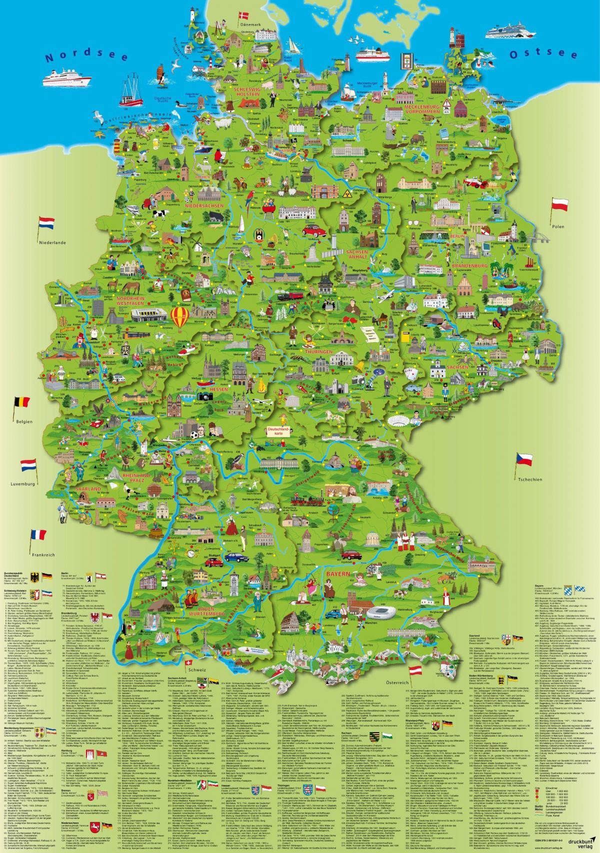 viagem a Alemanha mapa