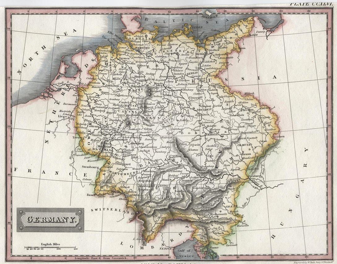 mapa da Alemanha de idade