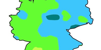 Mapa do alemão clima