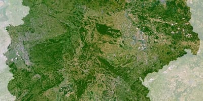 Mapa da Alemanha por satélite