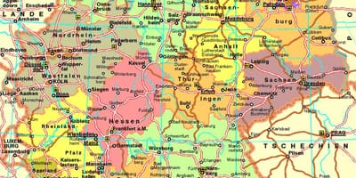 Mapa da Alemanha estrada