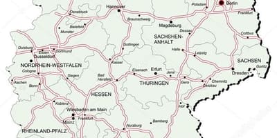 Alemanha autobahn mapa