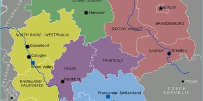 A alemanha num mapa